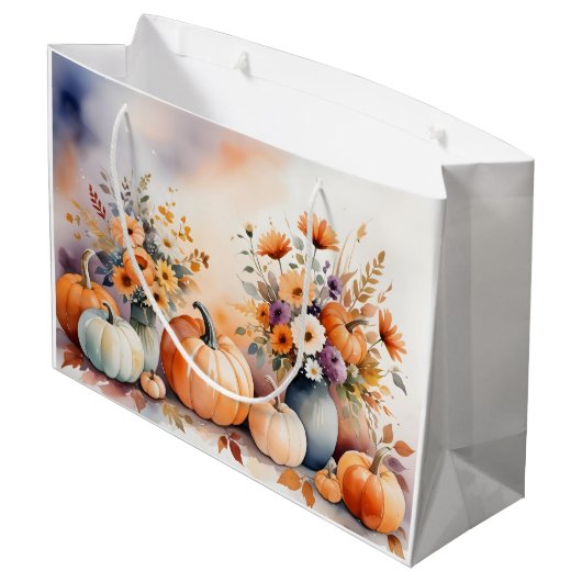 Waterverf viert herfst groot cadeauzakje (Achterkant Gekanteld)