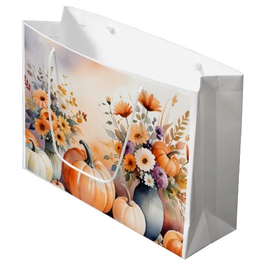 Waterverf viert herfst groot cadeauzakje (Voorkant Gekanteld)