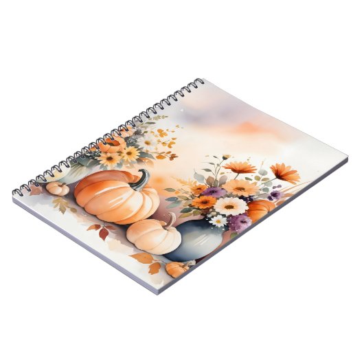 Waterverf viert herfst notitieboek (Linkerzijde)