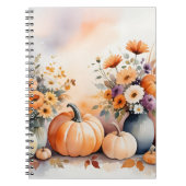 Waterverf viert herfst notitieboek (Voorkant)