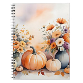 Waterverf viert herfst notitieboek