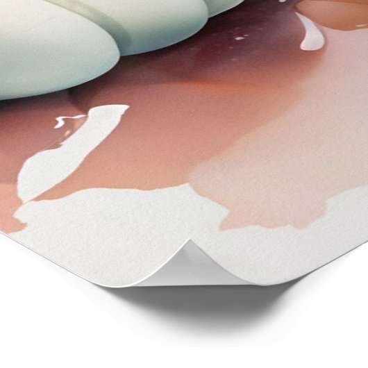 Waterverf viert herfst poster (Hoek)