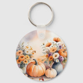 Waterverf viert herfst sleutelhanger (Achterkant)