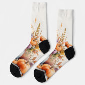 Waterverf viert herfst sokken (Links)