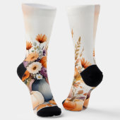 Waterverf viert herfst sokken (Gebogen)