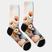 Waterverf viert herfst sokken (Rechts)