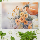 Waterverf viert herfst theedoek (Gevouwen)