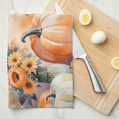 Waterverf viert herfst theedoek (Quarter Fold)