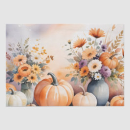 Waterverf viert herfst tissuepapier