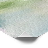 Waterverf, Vietnam, landschap in de provincie Ninh Perfect Poster (Hoek)