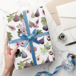 Waterverf vijgen cadeau wrap roll cadeaupapier