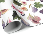 Waterverf vijgen cadeau wrap roll cadeaupapier (Rol Hoek)