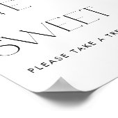 Waterverf vijgen en bessen bloemenliefde is zoet poster (Hoek)