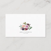 Waterverf vijgen en bessen Bourgondische bloemenbr Plaatskaartje (Achterkant)