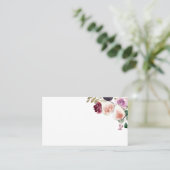 Waterverf vijgen en bessen Bourgondische bloemenbr Plaatskaartje (Staand voorkant)