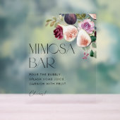 Waterverf vijgen en bessen Vrijgezellenfeest Mimos Acryl Bord (Neutraal)