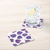 Waterverf vijgenpatroon kartonnen onderzetters (Insitu)