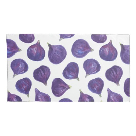 Waterverf vijgenpatroon kussensloop (Achterkant-Rechts)