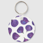 Waterverf vijgenpatroon sleutelhanger (Voorkant)