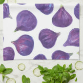 Waterverf vijgenpatroon theedoek (Gevouwen)