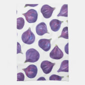 Waterverf vijgenpatroon theedoek (Verticaal)