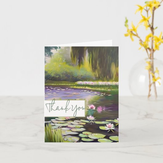 Waterverf vijver en aanpasbare leugens kaart (Gele Bloem)