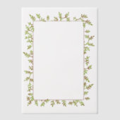 Waterverf Vine  foto of tekst Lijst Vellum Uitnodigingen (Voorkant)