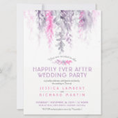 Waterverf Vines Indigo na het huwelijksfeest Kaart (Voorkant)