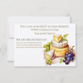 Waterverf Vineyard horizontale RSVP kaarten (Achterkant)