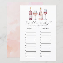 Waterverf Vino voor geloften Vrijgezellenfeest gam