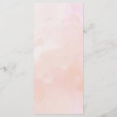 Waterverf Vino voor geloften wijn menu (Achterkant)