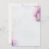 Waterverf vino voor vrijgezellenfeest vows kaart (Achterkant)