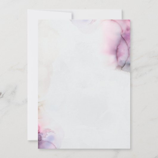 Waterverf vino voor vrijgezellenfeest vows kaart (Achterkant)