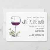 Waterverf Vino | Wijnpartij Kaart (Voorkant)