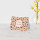 Waterverf Vintage Bloemen Kaart (Gele Bloem)
