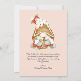 Waterverf Vintage Christmas Gnome Hot Chocolate Feestdagenkaart