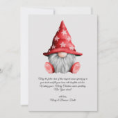 Waterverf Vintage Christmas Love Gnome Feestdagenkaart (Voorkant)