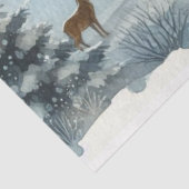 Waterverf Vintage Christmas Town Tissue Paper Tissuepapier (Detail)