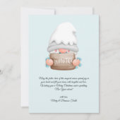 Waterverf Vintage Christmas Winter Gnome Feestdagenkaart (Voorkant)