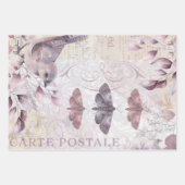 Waterverf Vintage Ephemera ontkoppeling Inpakpapier Vel (Voorkant 3)