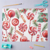 Waterverf Vintage Kerst Snoep Tissue Paper Tissuepapier (Craft)