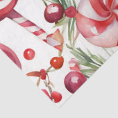 Waterverf Vintage Kerst Snoep Tissue Paper Tissuepapier (Detail)