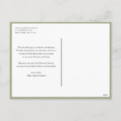 Waterverf Vintage Kerstboom Vrolijk Kerstfeest Feestdagenkaart (Achterkant)