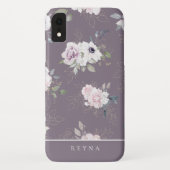 Waterverf Violet bloemenpatroon Case-Mate iPhone Case (Achterkant)