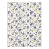 Waterverf Violet bloemenpatroon Tafelkleed (Voorkant)