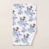 Waterverf Violet Flowers Bad Handdoek (Handdoek)