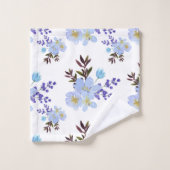 Waterverf Violet Flowers Bad Handdoek (Wasdoekje)