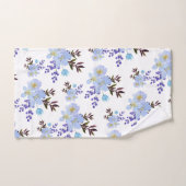 Waterverf Violet Flowers Bad Handdoek (Handdoek)