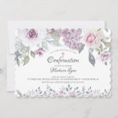 Waterverf Violet Flowers bevestiging Kaart (Voorkant)