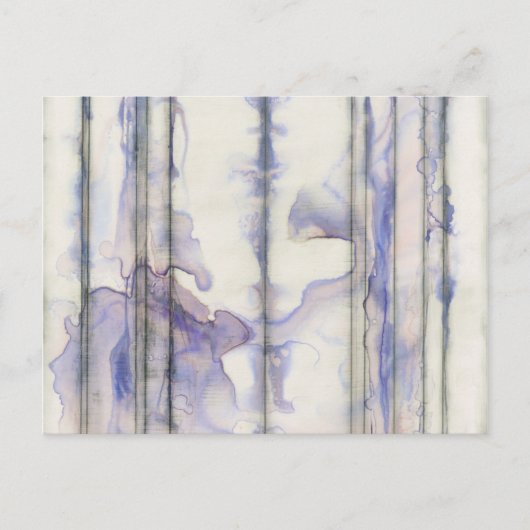 Waterverf Violet Free Expression Briefkaart (Voorkant)